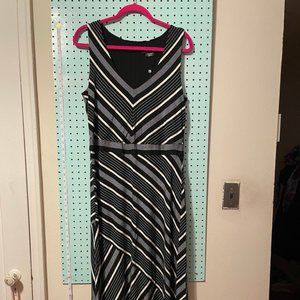 Michel Studio Plus Sized Striped Maxi Dress - New with Tags